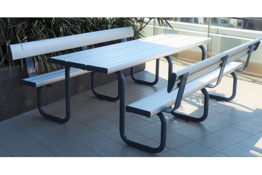 Oxford Senior Combination Table & Seat/Picnic & park Setting with Backrest